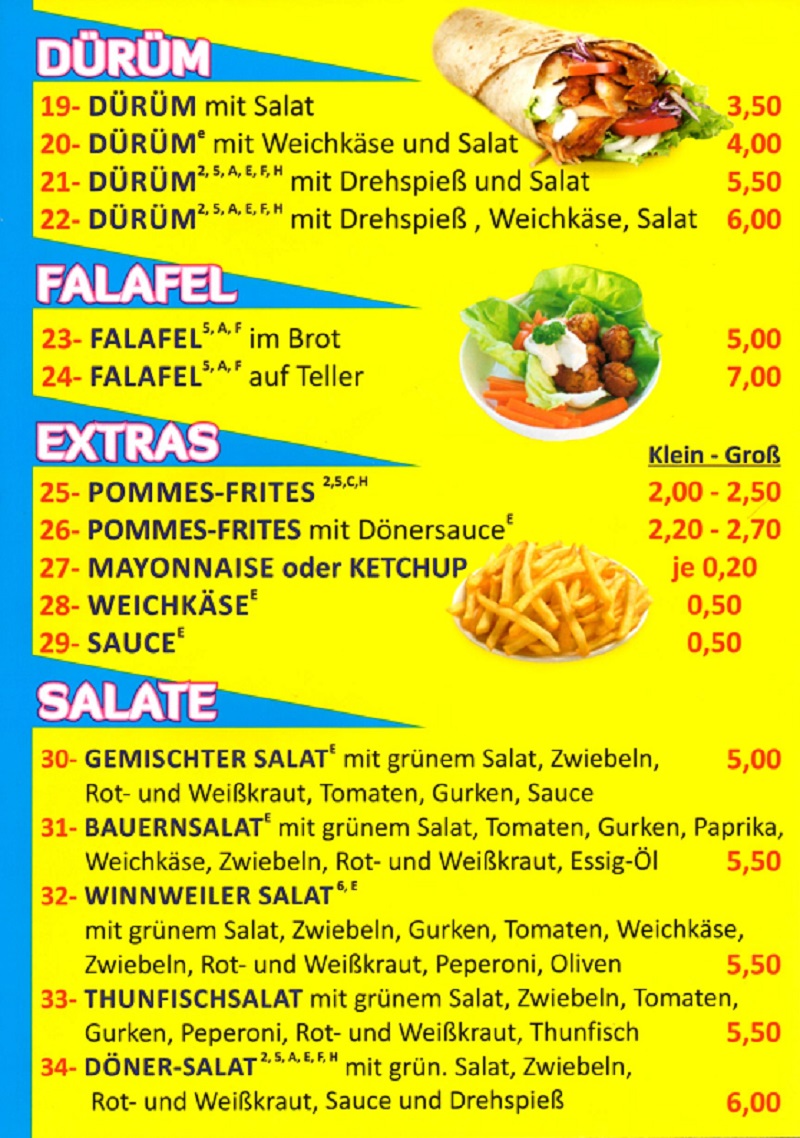 Kebap und Dönerladen Sevda Haci 67722 Winnweiler